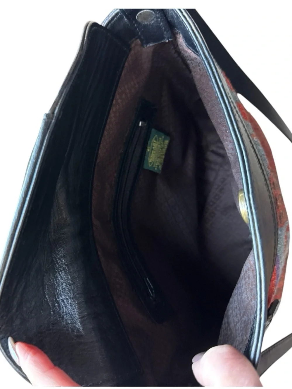Kilim Turkish Wool & Leather Handbag